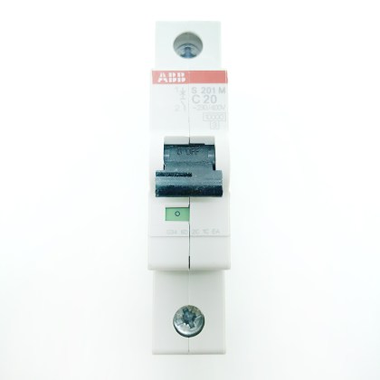 ABB S201M C20 20A 20 Amp MCB Circuit Breaker Type C